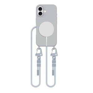 Case IPHONE 16 Tech-Protect Magnecklace MagSafe Crayon Grey 5906302370320