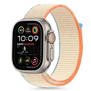 Strap for APPLE WATCH 6 / 7 / 8 / 9 / 10 / SE (40 / 41 / 42 MM) Tech-Protect Nylon Cream 5906302370719