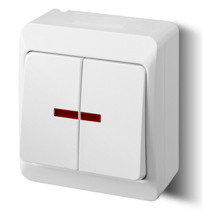 Elektro-Plast Łącznik natynkowy ŁNT Hermes świecznikowy podświetlany biały (0342-02) 3221275 5906868436362