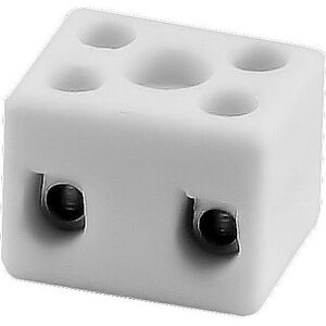 Simet Złączka gwintowa porcelanowa 4mm 2 tory biała 25szt. (80712516) 3298365 5907813217470