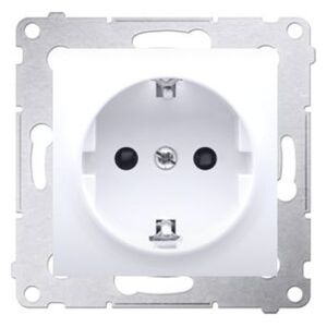 Kontakt-Simon Gniazdo wtyczkowe pojedyncze Simon 54 uziemienie Schuko 16A 250V biały (DGSz1Z.01/11) 3311868 5902787823962