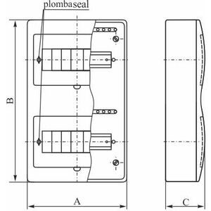 Elektro-Plast Rozdzielnica modułowa 2x12 natynkowa IP40 RN-24/B Fala N+PE (7.15) 3313051 5905548285610