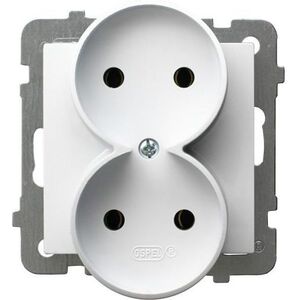 Ospel Gniazdo AS podwójne białe (GP-2GR/m/00) 3313682 5907577451455