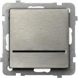 Ospel Łącznik jednobiegunowy Sonata 16AX IP20 z podświetleniem stal inox (ŁP-1RMS/m/37) 3314398 5907577449940