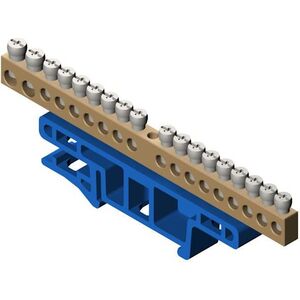 Elektro-Plast Listwa zaciskowa na szynę 18-torowa niebieska TH35 LZ-18/N (0922-00) 3322001 5901130487578