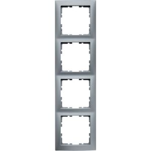 Berker Ramka poczwórna Kwadrat aluminium mat (5310148994) 3323940 4011334471424