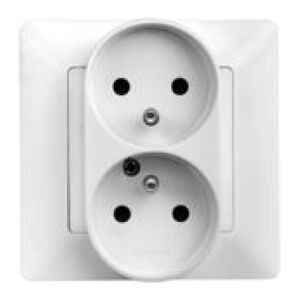 Legrand Gniazdo podwójne Valena Life typu monoblok 16A biały (753187) 3329649 3414970456885