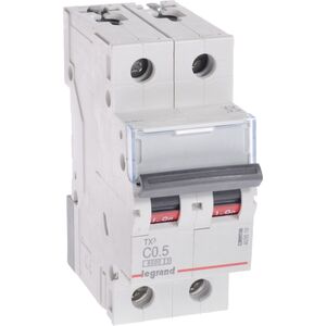 Legrand Wyłącznik nadprądowy 2P C 0.5A 6kA AC S302 TX3 (403519) 3338595 3414970388858