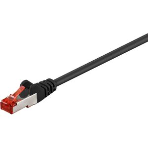 Goobay Kabel krosowy patchcord S/FTP PiMF kat. 6 LSZH czarny 0,5m (68687) 3340642 4040849686870
