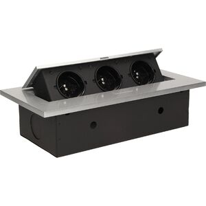 Orno Gniazda wpuszczane w blat 3x230V AC Srebrne (OR-AE-1335/G) 3341908 5901752486690