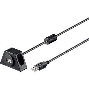 Kabel USB Goobay USB-A - USB-A 2 m Czarny (93351) 3342237 4040849933516