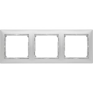 Legrand Ramka potrójna Valena pozioma aluminium/srebro (770353) 3344488 3245067703533