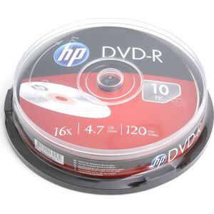 HP DVD-R 4.7 GB 16x 10 sztuk (hDME00026) 405486 4710212130582