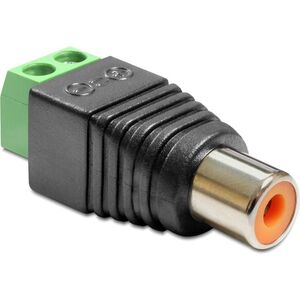 Adapter AV Delock Terminal Block czarny (65418) 597469 4043619654185