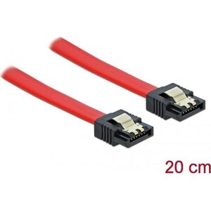Delock SATA - SATA, 0.2m, Czerwony (82675) 733251 4043619826759
