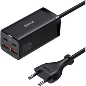 Ładowarka Baseus Ładowarka sieciowa Baseus GaN3 Pro 2xUSB-C + 2xUSB, 100W (czarna)