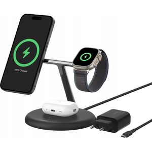 Belkin Belkin WIZ023VFBK ładowarka do urządzeń przenośnych Słuchawki, Smartfon, Smartwatch Czarny USB Bezprzewodowe ładowanie Wewnętrzna