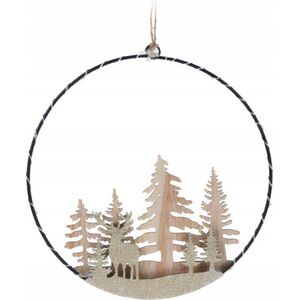 Dekoracja świąteczna Home Styling Collection Dekoracja świąteczna z LED do zawieszenia, Ø 20 cm