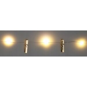 Lampki choinkowe Home Styling Collection Łańcuch świetlny LED z ozdobnymi klamerkami, 230 cm