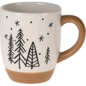 Home Styling Collection Zimowy kubek z motywem choinek, 330 ml