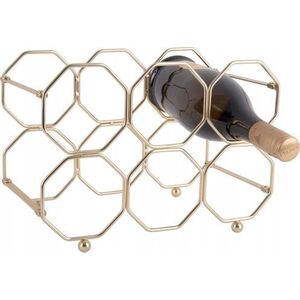 Present Time Stojak na wino HONEYCOMB, na 6 butelek, 31 x 22 x 16,5 cm