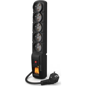 Acar F5 PRO Πολύπριζο κατά των υπερτάσεων 5 πρίζες 5 m μαύρο (W0094) 388325 5904743285702