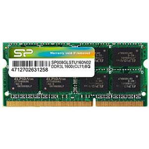 Μνήμη φορητού υπολογιστή Silicon Power SODIMM, DDR3L, 8 GB, 1600 MHz, CL11 (SP008GLSTU160N02) 698540 886576010205