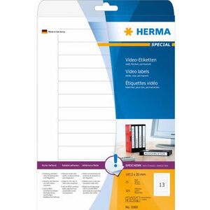 Ετικέτες Herma για ταινίες VHS 147,3x20 mm (5069) 785479 4008705050692