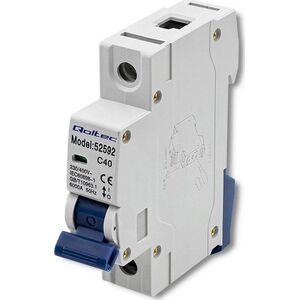 Qoltec Wyłącznik naprądowy Qoltec C40 | bezpiecznik | AC | 40A | 1P