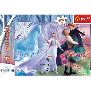 Trefl Puzzle 200 elementów Magiczny świat sióstr. Frozen 2.