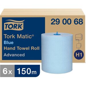 Tork Tork Matic - Ręcznik w roli, niebieski, celuloza + makulatura - 150 m