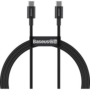 Kabel USB Baseus USB-C - USB-C 1 m Czarny (BSU2848BLK)