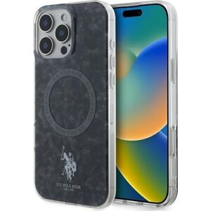 U.S. Polo Assn US Polo USHMP16XHOCLDPK iPhone 16 Pro Max 6.9" czarny/black IML Ring MagSafe