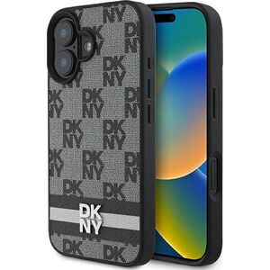 DKNY DKNY DKHCP16SPCPTSSK iPhone 16 6.1" 6.1" czarny/black hardcase Checkered Pattern & Printed Stripes