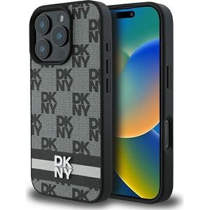 DKNY DKNY DKHCP16LPCPTSSK iPhone 16 Pro 6.3"  czarny/black hardcase Checkered Pattern & Printed Stripes