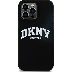 DKNY DKNY DKHMP16LSNYACH iPhone 16 Pro 6.3" czarny/black hardcase Silicone White Printed Logo MagSafe