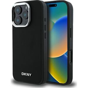 DKNY DKNY DKHMP16LPSCMCLK iPhone 16 Pro 6.3" czarny/black hardcase Plain Silver Logo MagSafe