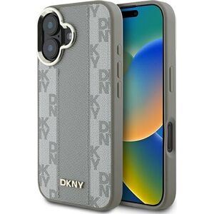 DKNY DKNY DKHMP16SPCPVSLE iPhone 16 6.1" beżowy/beige hardcase Checkered Pattern Magsafe