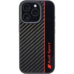 Audi Audi Carbon Fiber Stripe iPhone 16 Pro 6.3" czarny/black hardcase AUS-TPUPCIP16P-R8/D1-BK