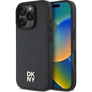 DKNY DKNY DKHMP16XPSHRPSK iPhone 16 Pro Max    6.9" hardcase czarny/black Repeat Pattern Stack Logo MagSafe