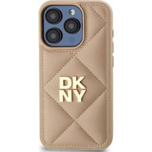 DKNY DKNY DKHCP14SPQDSLE iPhone 14 6.1" beige/beige Quilted Stack Logo