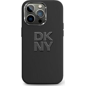 DKNY DKNY DKHCP16SSMCBSK iPhone 16 6.1" black/black hardcase Liquid Silicone Metal Logo
