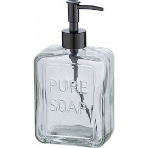 Dozownik do mydła Wenko Dozownik do mydła w płynie PURE, przezroczyste szkło, 550 ml, WENKO