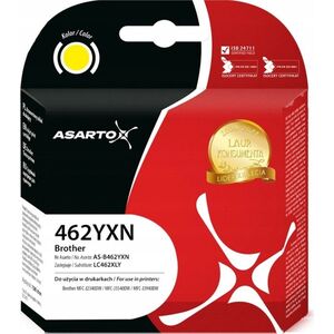 Tusz Asarto Tusz Asarto do Brother 462YXN | LC462XLY | 1500 str. | yellow