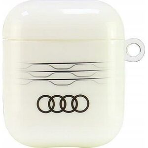 Audi Audi IML Geometric Pattern AirPods        1/2,cover biały/white AU-IMLAP-A6/D3-WE