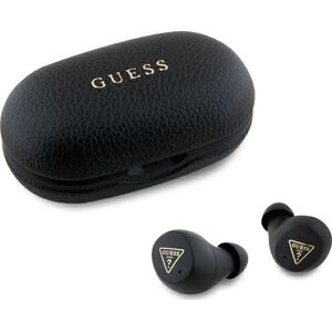Słuchawki Guess Guess Bluetooth headphones GUTWSPGTSPSK TWS + docking station black/black Grained Classic Logo