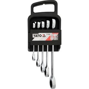 Yato Zestaw kluczy oczkowych z grzechotką 8-19mm 5szt. (YT-5038) 3043732 5906083950384