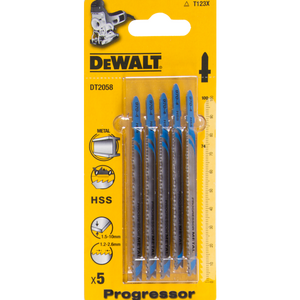 Dewalt Brzeszczoty do wyrzynarek typ T HSS100x74mm 5szt. do metalu DT2058 3098162 5035048060971