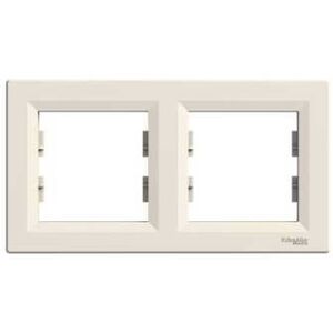 Schneider Electric Ramka podwójna Asfora pozioma kremowa EPH5800223 3109930 3606480527197