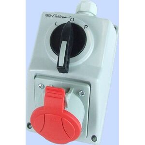 Elektromet Zestaw instalacyjny z gniazdem 5P L-0-P 32A IP54, C32-48N (974009) 3370299 5906197483532